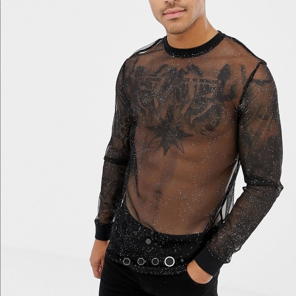Mesh sparkle shirt - Picture 4 of 4